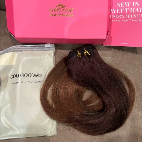 Goo Goo human hair sew in extensions NWT